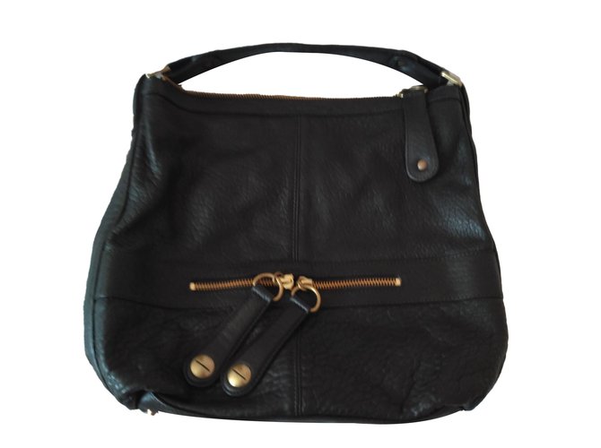 Gerard Darel Handbags Ebony Leather  ref.80893