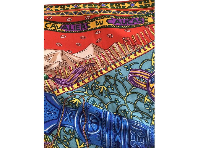 Hermès sciarpe Multicolore Cachemire