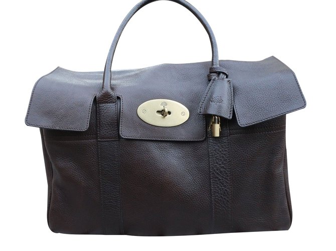 Mulberry Handbags Dark brown Leather  ref.81135