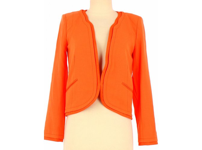 Comptoir Des Cotonniers Viste / Blazer Naranja Poliéster  ref.81256