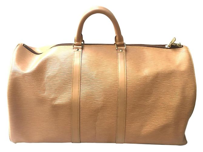 Louis Vuitton Weinlese-Keepall 55 Stroh