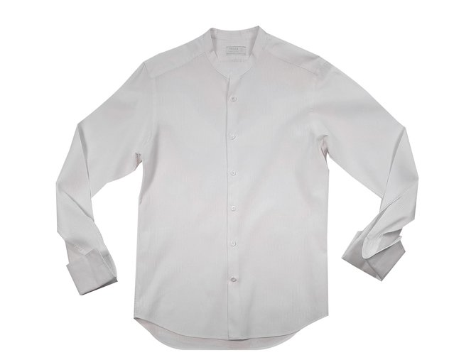 Prada Chemises Coton Blanc  ref.81173