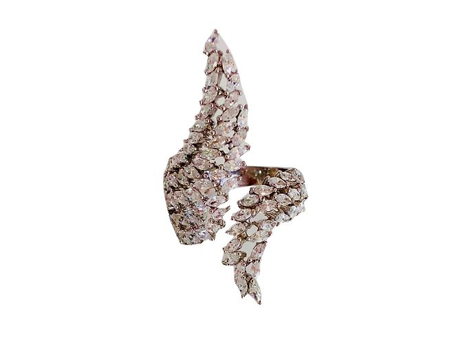 Autre Marque Äpfel und Feigen Hermes Ring Silber 