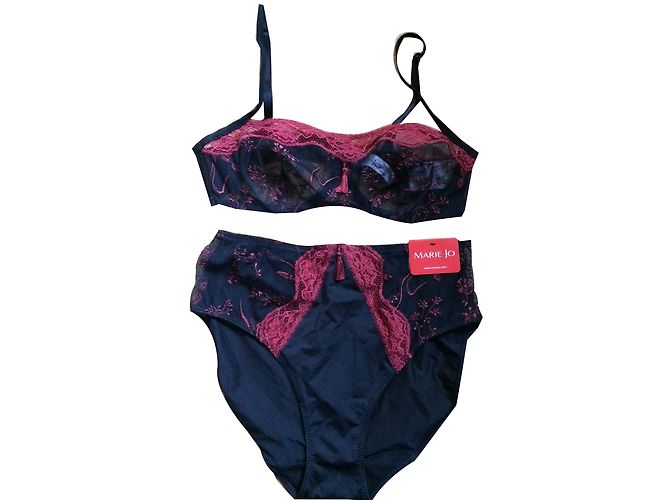 Autre Marque Andres Sarda Lingerie Set Schwarz Polyamid