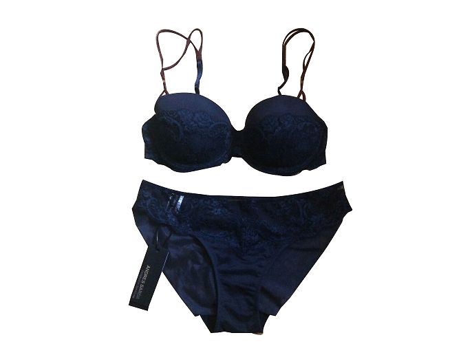 Conjunto de lencería azul de poliamida Andres Sarda