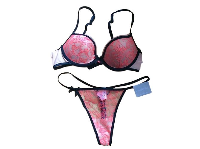Autre Marque Conjunto de lencería Marie Jo beige de poliamida