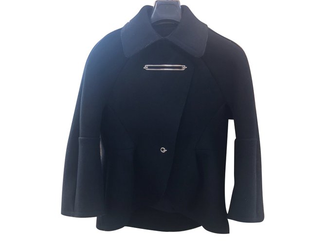 Balenciaga Jackets Black Silk Wool  ref.81556