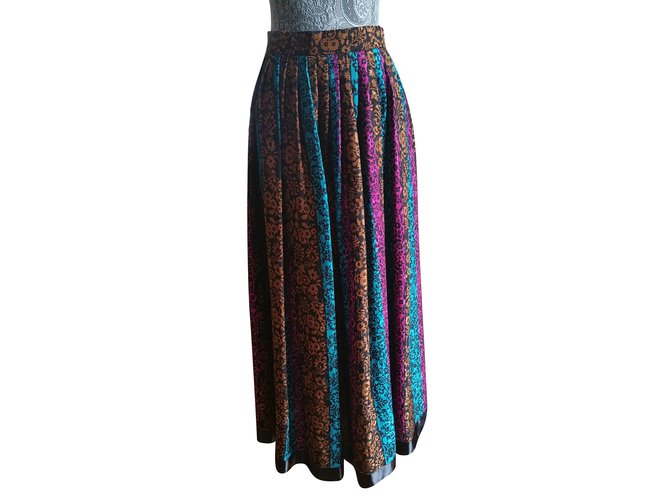 Oscar de la Renta Skirts Multiple colors Silk  ref.81564