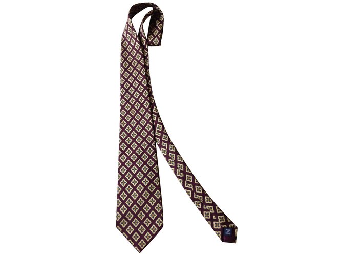Polo Ralph Lauren Krawatten Bordeaux Seide  ref.81582
