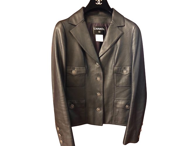 Chanel Jackets Black