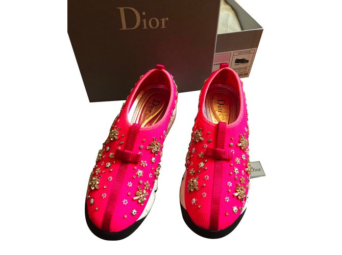 Dior sneakers Pink  ref.81598