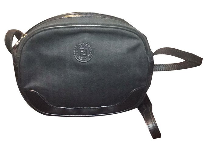 Fendi Handbags Black Golden Cloth  ref.81629