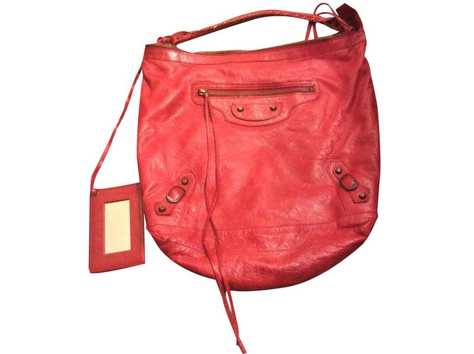 Balenciaga Handbags Red Leather  ref.81630
