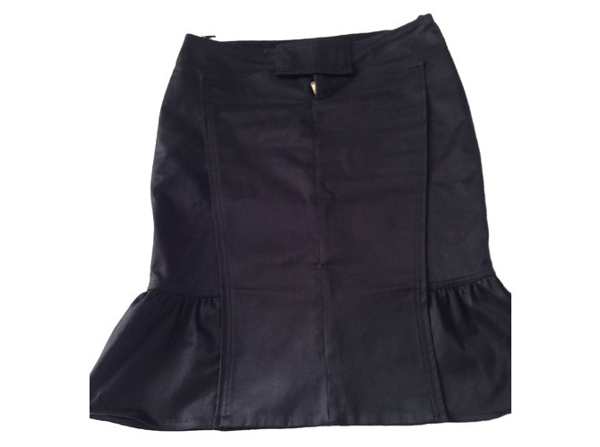 Gucci Skirts Black Cotton  ref.81632