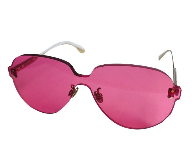 Óculos de sol DIOR COLORQUAKE3 Rosa Dourado Metal  ref.81807
