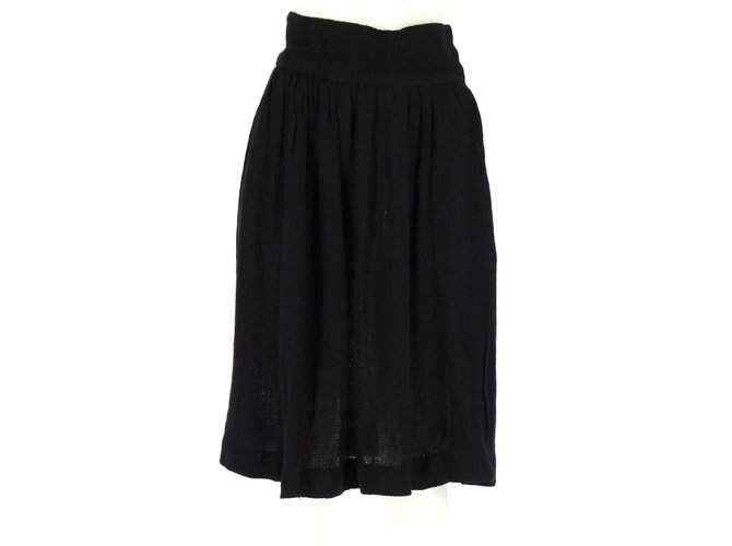 Isabel Marant Etoile Skirt Black Linen  ref.81859