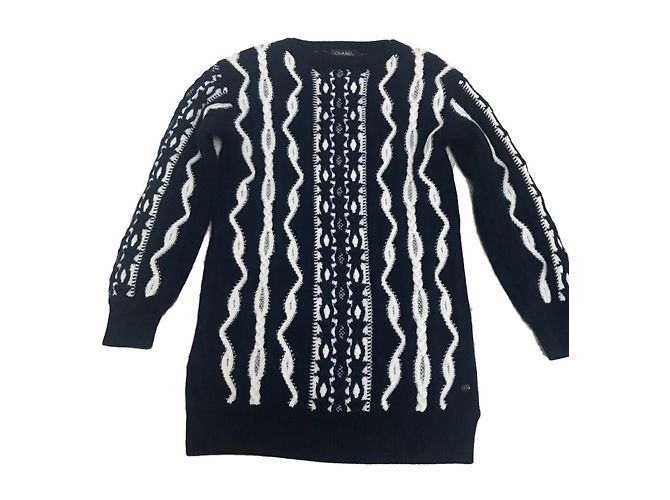 Chanel Kaschmirkleid in Blau