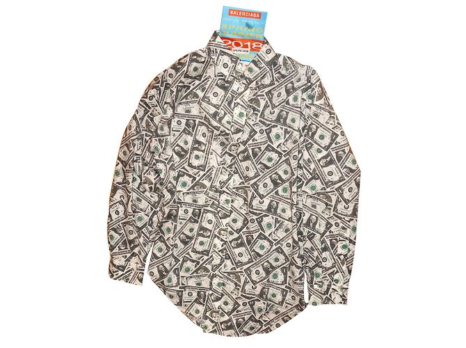 Top Balenciaga de algodón blanco