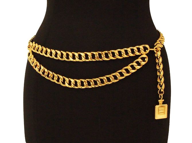 Chanel Cintos Dourado