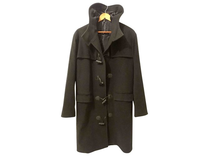 Givenchy Men Coats Outerwear Dark blue Cashmere Wool  ref.82151