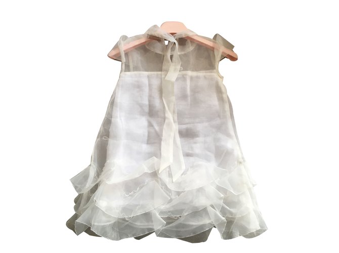 Blumarine Dresses White Satin  ref.82172