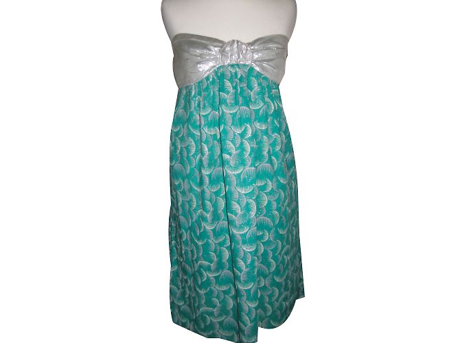 Vestido Iro de algodón verde Multicolor