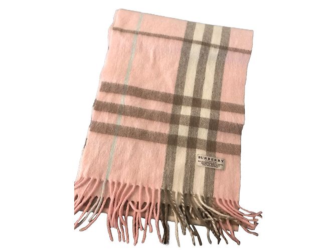 Burberry sciarpe Rosa Cachemire Lana