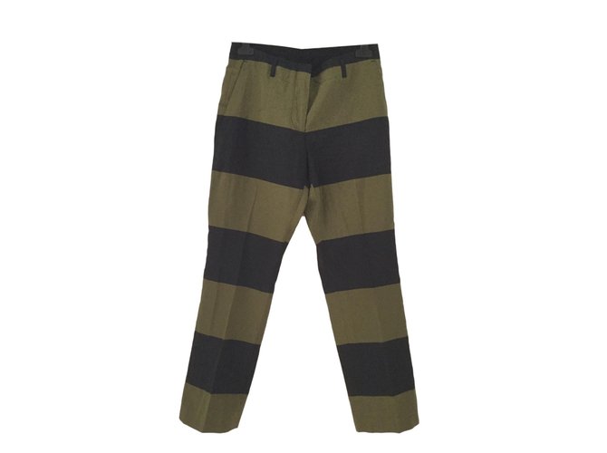 Dries Van Noten Pantalons Polyester Multicolore  ref.82291