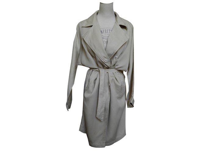 American Vintage Trench coats Beige Cotton  ref.82354