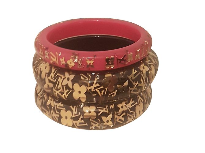 Louis Vuitton Bracciali Nero Plastica