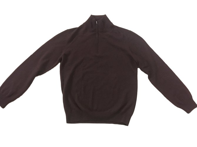 Hermès Sweaters Dark brown Cashmere  ref.82404