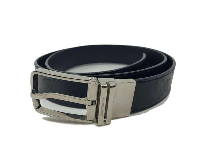 Louis Vuitton Belt Black Leather  ref.82413