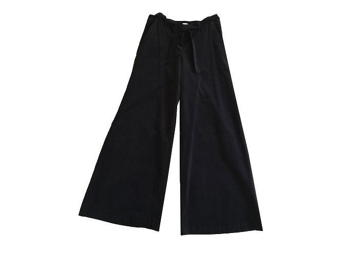 Pantaloni svasati Dimension in velluto nero