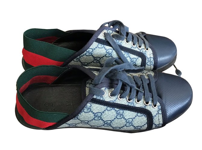 gucci sneakers navy