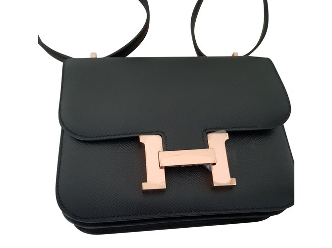Hermès Constance Mini Black Leather  ref.82558