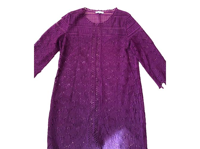 Suncoo Spitzenkleid Dunkelrot Bordeaux