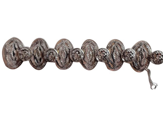 inconnue Pulseira Galoppi de prata com placas ovais