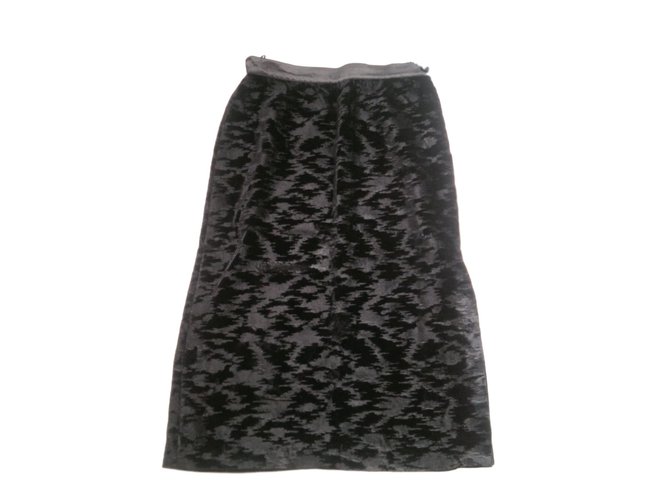 Escada Samtrock Schwarz
