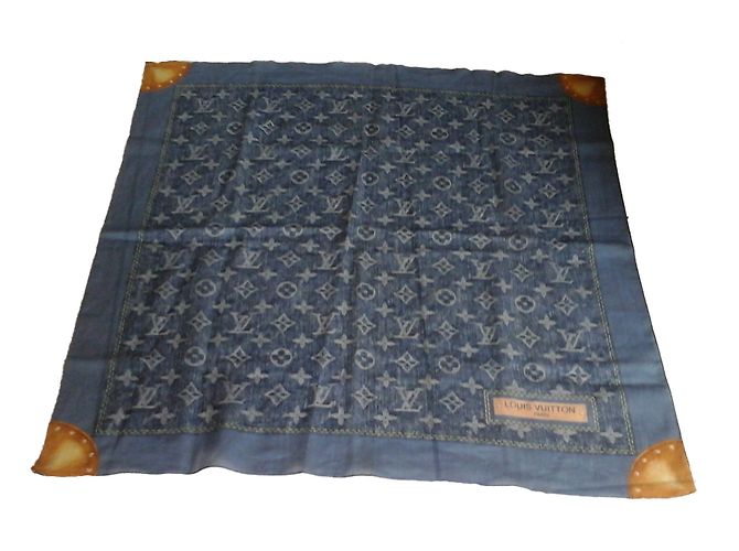 Louis Vuitton Lenços Azul