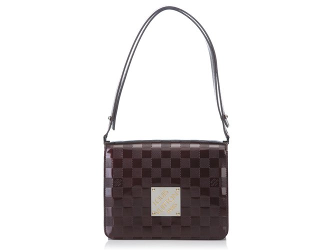 Louis Vuitton Damier Vernis Cabaret Bag Purple Leather Patent leather  ref.82785