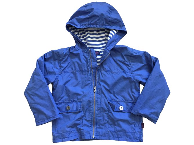 Autre Marque Boy Coats Outerwear Blue Cotton  ref.83025