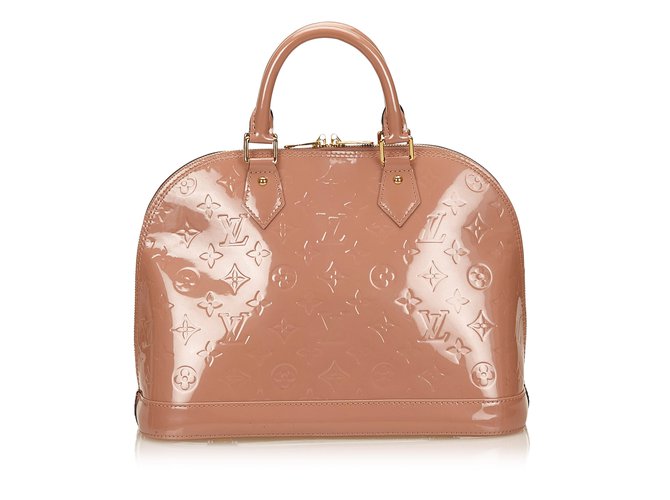 Louis Vuitton Patent leather Alma PM Pink  ref.83069