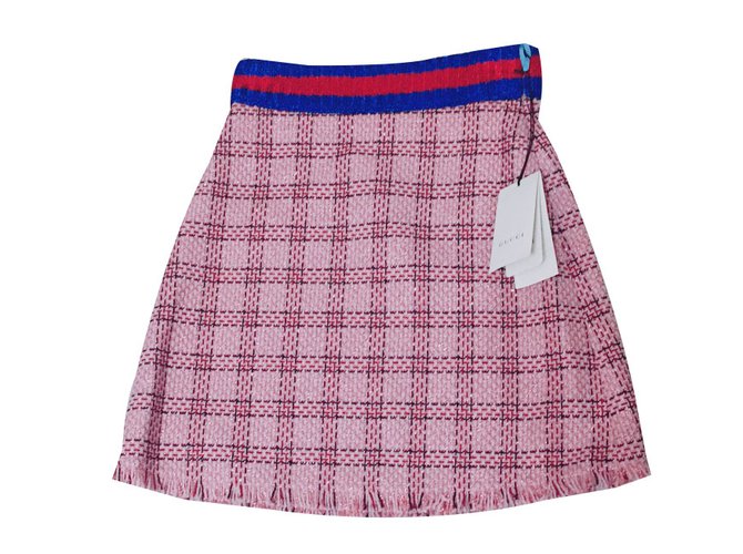 Gucci Skirts Pink Cotton Wool  ref.83091