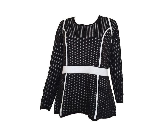 Calvin Klein Schwarzer Strickpullover Acryl L 