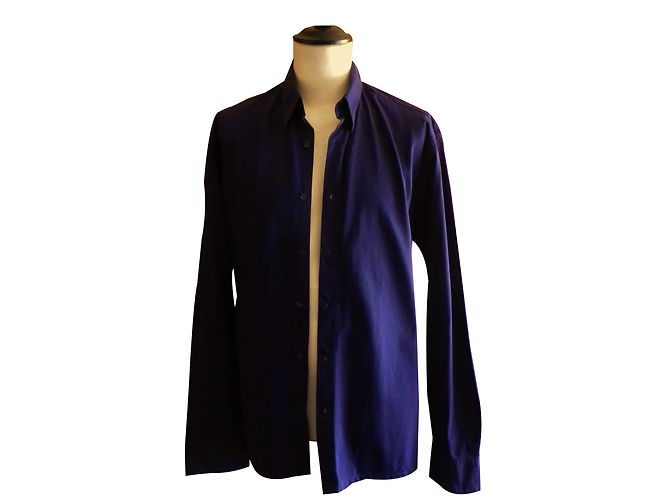 Camicia Givenchy in cotone blu scuro 