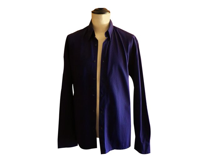 Givenchy shirts Dark blue Cotton  ref.83125