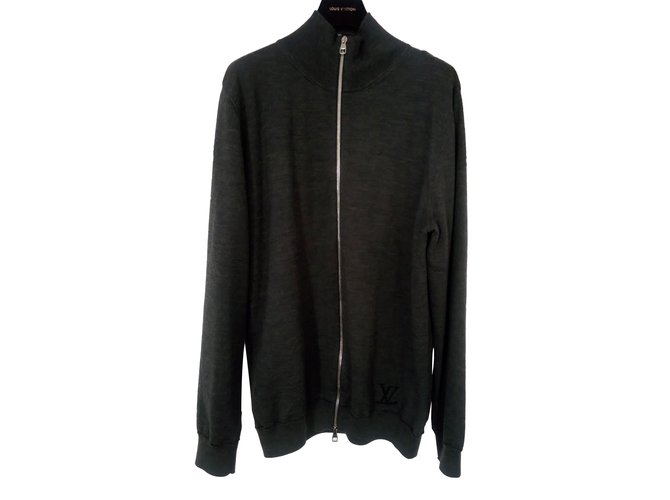 Louis Vuitton Sweaters Grey Wool  ref.83131