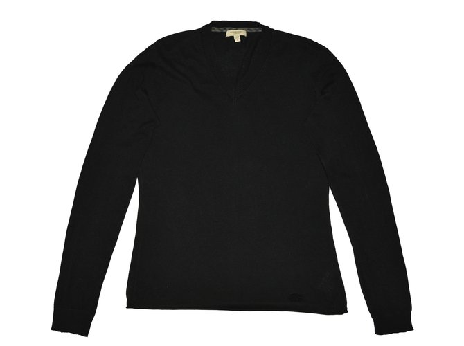 Burberry Knitwear Black Silk Cotton Cashmere  ref.83149
