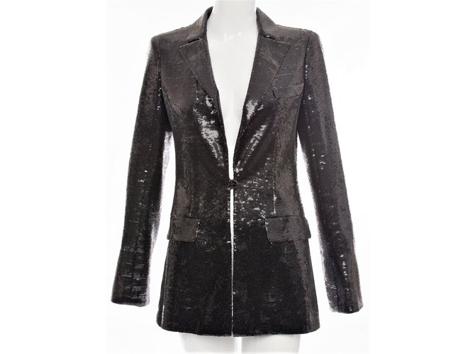 Chanel Black sequin jacket from 2009 Miami Cruise Collection  ref.83154