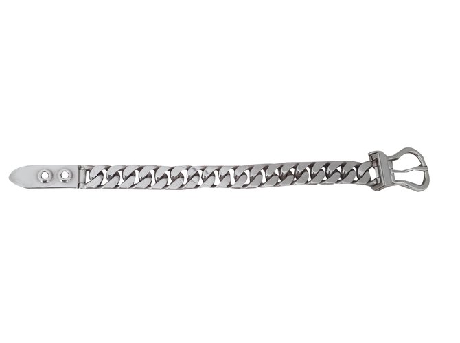 Hermès Bracelets Silvery Silver  ref.83190